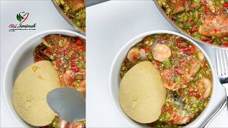 OILLESS OKRA SOUP  HEALTHY OIL FREE OKRA SOUP  OILLESS OKRO SOUP [upl. by Dyolf598]