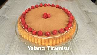 TART KALIBINDA YALANCI TİRAMİSU✅BU KREMAYLA DENEYİN TADINA DOYAMIYCAKSINIZ💯EASY TIRAMISU CAKE [upl. by Ahaelam]