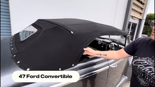 Chopped 47 Ford Convertible Roof [upl. by Irwinn]