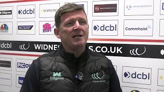 Allan Coleman Interview  PostMatch Workington Town [upl. by Ahselrak]