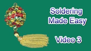 How to Solder Jewelry Video 3  Full Round Pendant [upl. by Lehcsreh184]