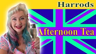 HARRODS LUXURY AFTERNOON TEA LONDON A TEATIME TEASER🇬🇧 [upl. by Epul]