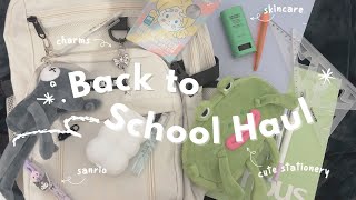 back to school haul ᝰᐟ  cute stationery skincare charms unboxing japanese notebooks ⭐️ [upl. by Rehpetsirhc]