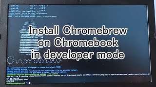 Install Chromebrew on Chromebook in developer mode [upl. by Mcfarland]