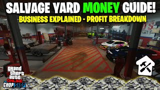 GTA Online SALVAGE YARD Money Guide  Chop Shop Business Guide amp Tips To Make MILLIONS [upl. by Beyer245]