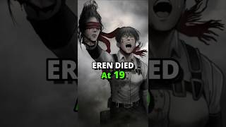 Age at each Titan Shifter Died in Aot eren aot levi [upl. by Coffeng]