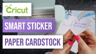 ⭐️ Cricut Smart Sticker Paper Cardstock [upl. by Ima952]