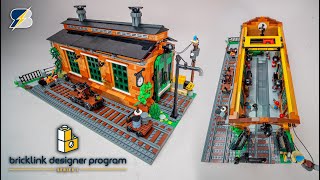 LEGO Old Train Engine Shed early review  Bricklink Designer Program Series 1 [upl. by Novar565]