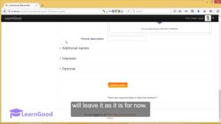 Moodle 30 Tutorial for Beginners  Configure your Profile [upl. by O'Dell]