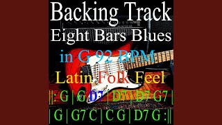 Backing Track Eight Bars Blues in G [upl. by Eudora]