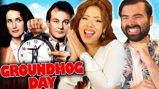 GROUNDHOG DAY IS PHENOMINAL Groundhog Day Movie Reaction First Time Watching [upl. by Heinrick]