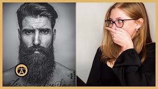 College Girls React to Men’s Hair and Beards with Greg Berzinsky [upl. by Inafetse]