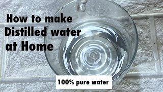 How to make distilled water at home DIY homemade distilled water prime side [upl. by Bronwen936]