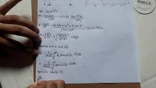 Deflexion maxima por el metodo de Integral de duhamel [upl. by Kathe]