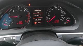 Audi A6 C6 4F 2005 digital speedometer activation on the cluster [upl. by Laith919]