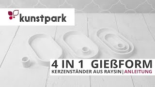 4 in 1 Kerzenständer Gießform mit Raysin  DIY Anleitung🕯️ [upl. by Haseefan]