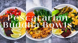 Healthy amp Flavorful Pescatarian Buddha Bowl Ideas  Chazs Cuisines [upl. by Nerahs]