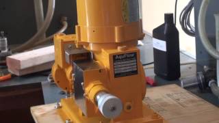 Loading Oil into a Hydraulic Diaphragm Metering Pump [upl. by Yelwar]