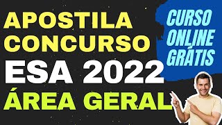 Apostila ESA 2022 Grátis Curso Online Curso de Formação de Sargento  Área Geral [upl. by Oniger]