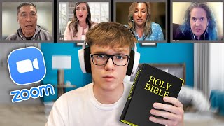 Reading The BIBLE In ATHEIST Zoom Class [upl. by Hutson902]