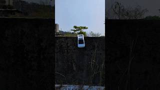 Rc Tesla Cybertruck Fall Down From Wall [upl. by Adnolehs61]