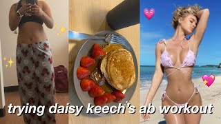 TRYING DAISY KEECH AB WORKOUTS FOR A WEEK BEFORE  AFTER RESULTS [upl. by Ardnwahs90]