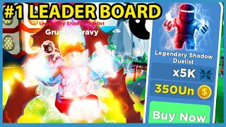 I Unlocked The Max Rank and Got on Top Leaderboard in Roblox Ninja Legends [upl. by Adneral]