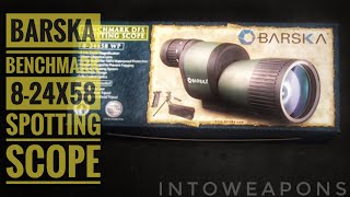 Barska Benchmark Spotting Scope DFS 824x58 WP Review [upl. by Nnauol]