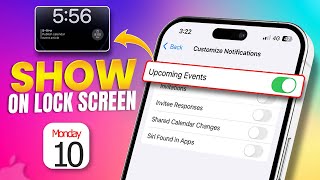 How to Show Upcoming Calendar Events on iPhone Lock Screen  Stay Organized at a Glance [upl. by Ggerg]