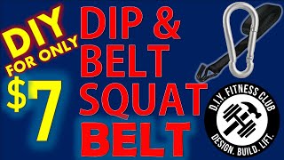 7 Easy DIY HACK  Belt Squat BELT and Dip Belt – Poor Man’s SPUD INC Belt Squat BELT [upl. by Anawad98]