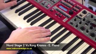 Korg Kronos Vs Nord Stage 2 [upl. by Banquer]