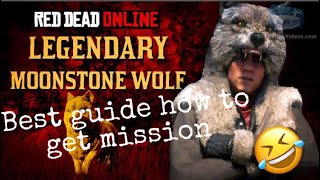 Red Dead Online How to get the legendary moonstone wolf pelt best guide RDR2 [upl. by Melitta]