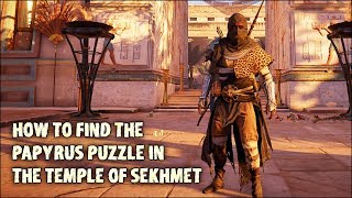 How to Find the Papyrus Puzzle in Yuma 📜 Assassins Creed Origins [upl. by Watters]