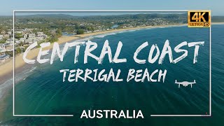 Australia🇦🇺 Time Off in Terrigal Beach  Central Coast NSW  4K Drone [upl. by Adao]