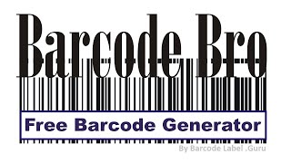 Free Barcode Generator Online UPC EAN ISBN SSCC Pharmacode Leitcode GS1 Code39 QR Code Etc [upl. by Ahsika]