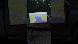 Nebula by Anker Capsule 3 Laser 1080p Smart WiFi Mini Projector  camping youtubeshorts [upl. by Akedijn]