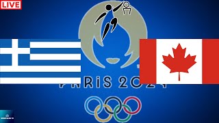 2024 PARIS OLYMPICS GRECCE vs CANADA MENS BASKETBALL LIVE GAME CAST amp CHAT [upl. by Keram]