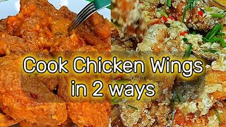 Cook Chicken Wings in 2 Ways  Salted Egg Chicken Wings and Garlic Parmesan Chicken WIngs [upl. by Ennaimaj344]