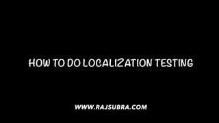 How To Do Localization Testing [upl. by Eeltrebor]