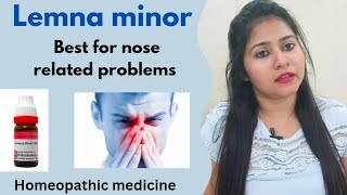 Lemna minor Homeopathic medicine uses amp benefits  Best for nose related problems [upl. by Thorrlow]