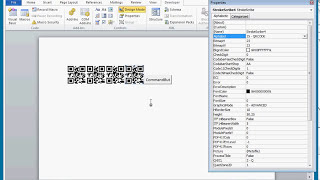 QR Code in Word 2010 with StrokeScribe ActiveX  VBA [upl. by Motch757]