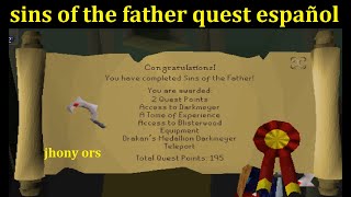 OSRS sins of the father quest español 2024 [upl. by Drucilla]