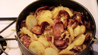 The Best way to cook Kielbasa sauerkraut and potatoes [upl. by Yuzik360]