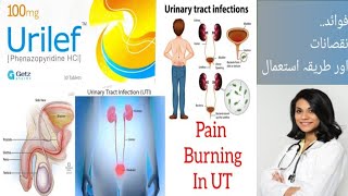 Urilef Phenazopyridine 100mg tablet  Uses Sideeffect  Contraindication  In UrduHindi [upl. by Necaj936]