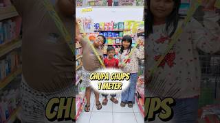 PERMEN CHUPA CHUPS 1 METER 😱 permen candy chupachups shorts [upl. by Yelhak]