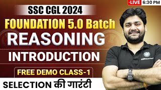 DEMO CLASS 1 REASONING INTRODUCTION CLASS  SSC FOUNDATION 5O  Abhishek Sharma [upl. by Bass]