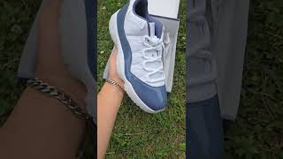 Closer Look 👀 Early Jordan 11 Diffused Blue🔹️ early jordans unreleased unboxing kicks js ye [upl. by Anaimad369]