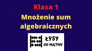 Klasa 1 mnożenie sum algebraicznych  dużo przykładów z pierwiastkami [upl. by Orlena]