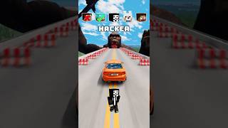 NOOB vs PRO vs HACKER vs HEROBRINE vs King Kong 💀 🚗 shorts beamngdrive [upl. by Vinay312]