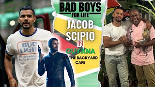 Jacob scipio in Guyana  at the backyard cafe full vlog [upl. by Venator]